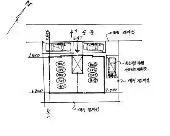 일승주택 배치도 이미지